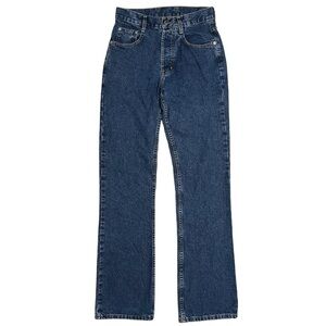 Vintage high waist straight leg blue jeans